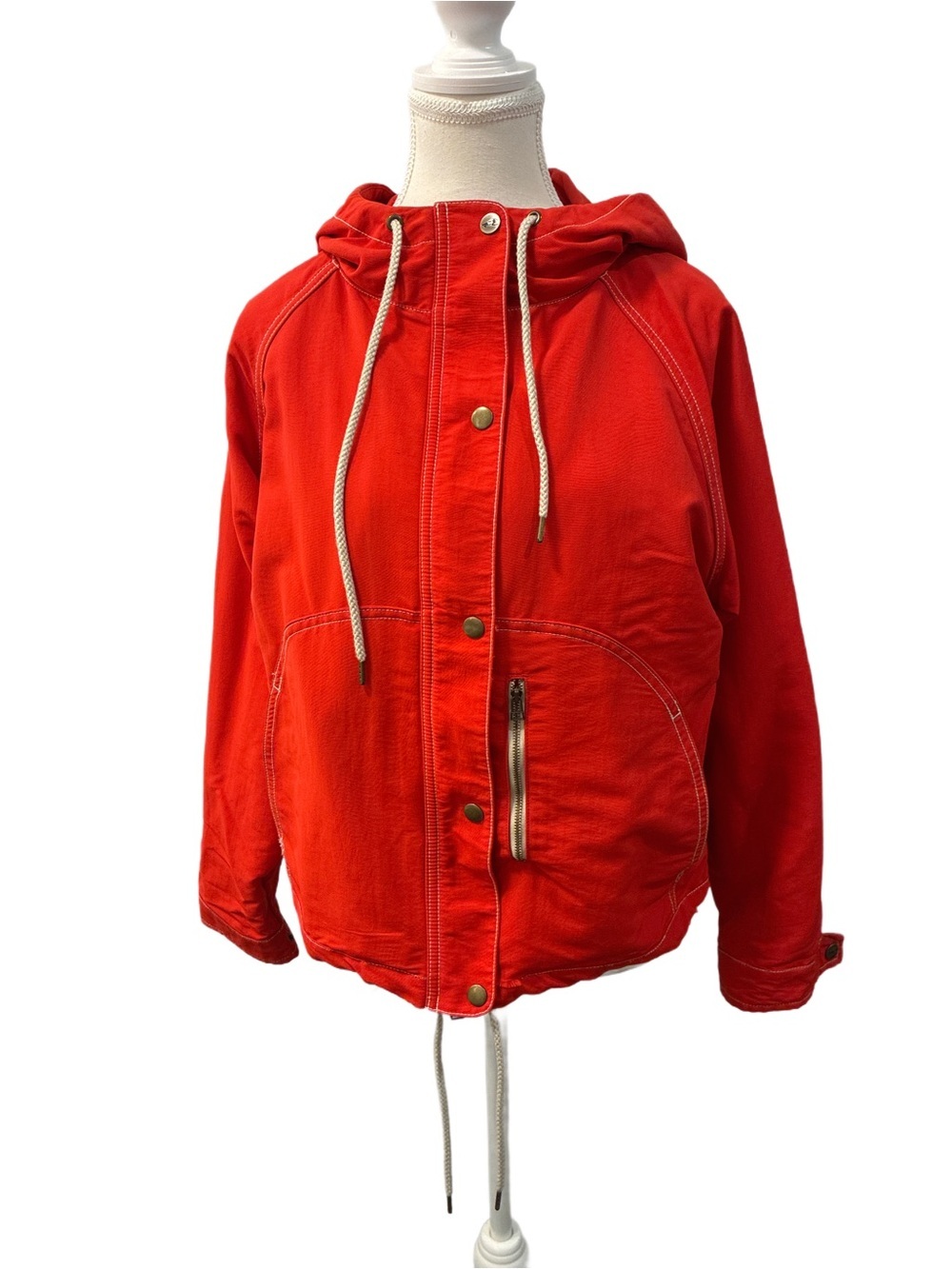 Toad & Co Forester Pass Raglan Jacket in Red Size Small - Picture 7 of 9